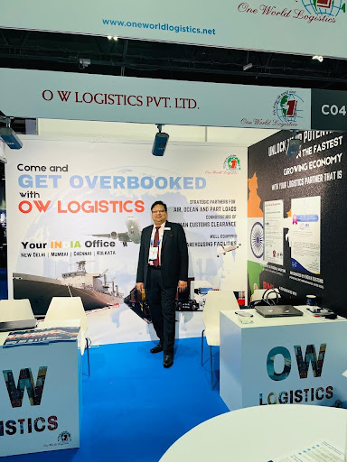 OW Logistics booth at WCA Conference Dubai 2025